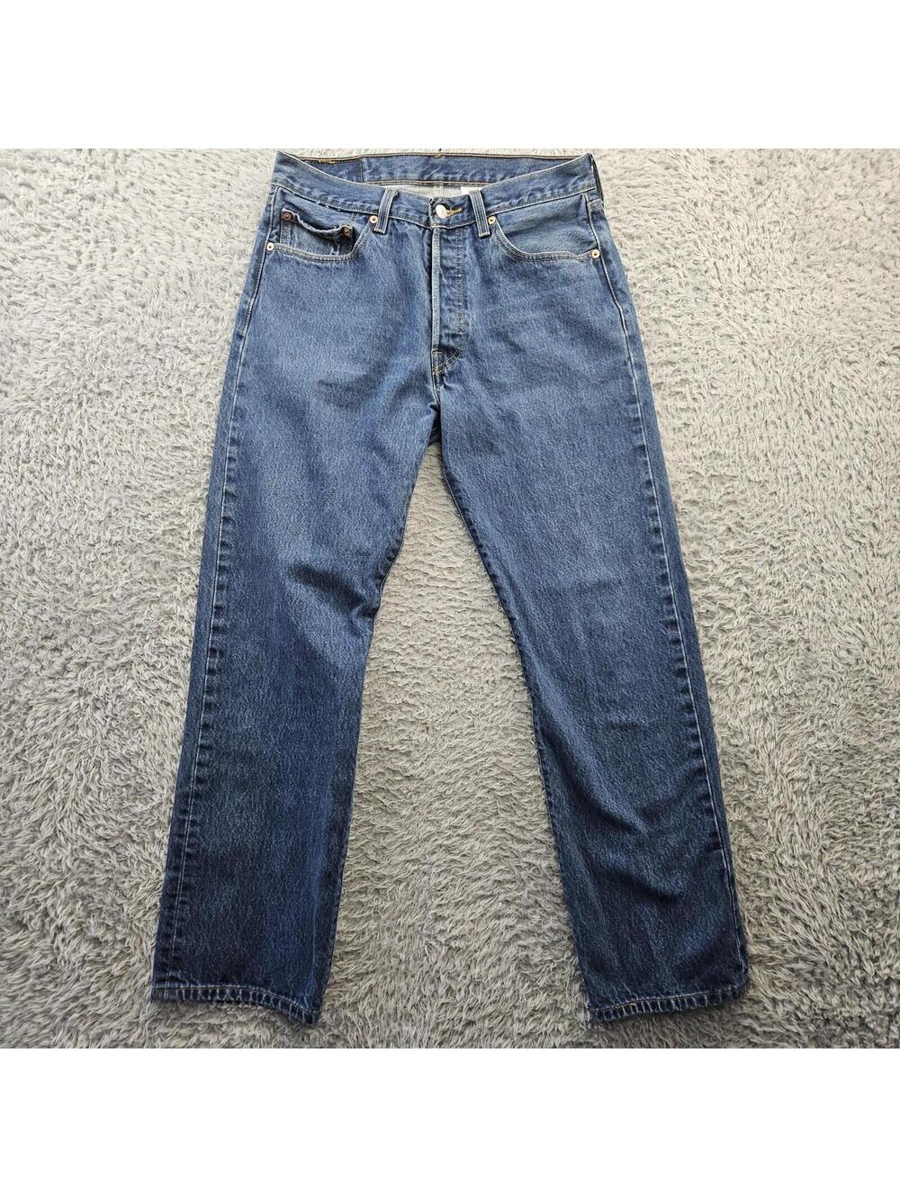 Levi's 501xx Jeans Vintage 2004 Y2K 34x34 (Fits 31x31) Heavy Duty No Stains
